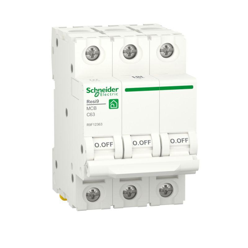 Автоматический выключатель Schneider Electric 3п C 63А Resi9 6000А  R9F12363