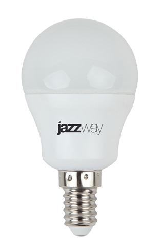 Лампа светодиодная PLED-SP 7Вт G45 шар 5000К холод. бел. E14 540лм 230В JazzWay 1027870-2