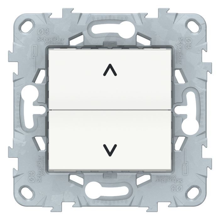 Выключатель для жалюзи Schneider Electric UNICA NEW, белый, NU520718