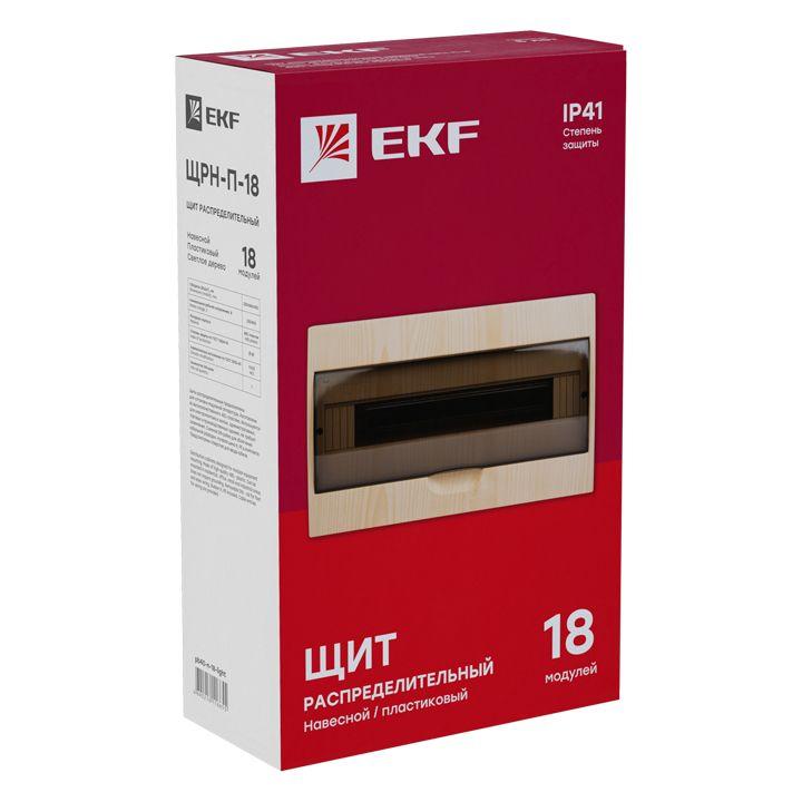 Щит ЩРН-П-18 IP41 светлое дерево PROxima EKF pb40-n-18-light