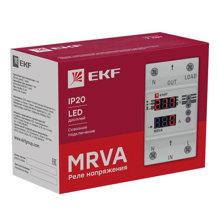 Реле напряжения и тока с дисплеем MRVA 40А PROxima EKF MRVA-40A