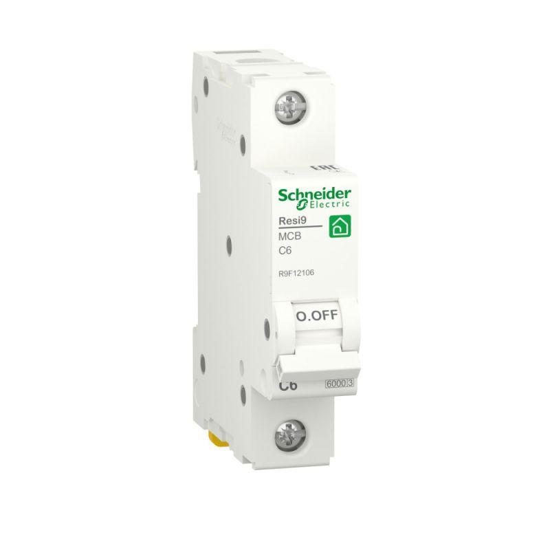 Автоматический выключатель Schneider Electric 1п C 6А Resi9 6000А  R9F12106